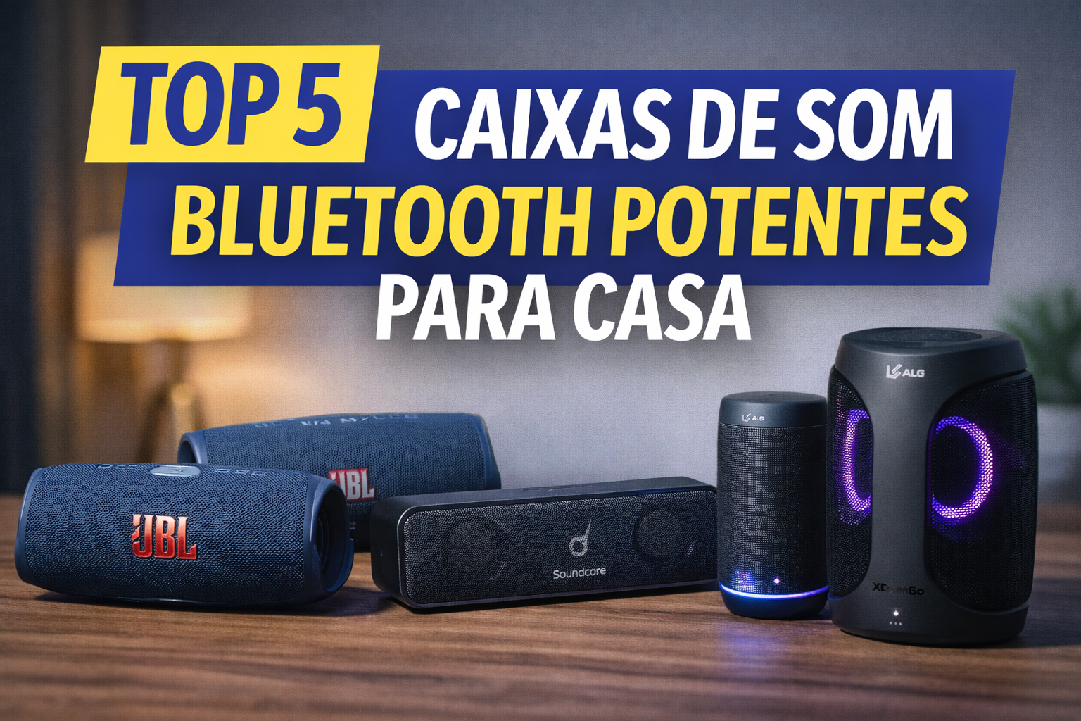 caixas de som bluetooth potentes para casa em 2026